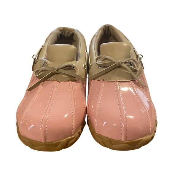 Sporto Paulette Duck Rain Shoes Womens 6MPink Beige Gardening Rubber Soles Snow - Picture 9 of 12